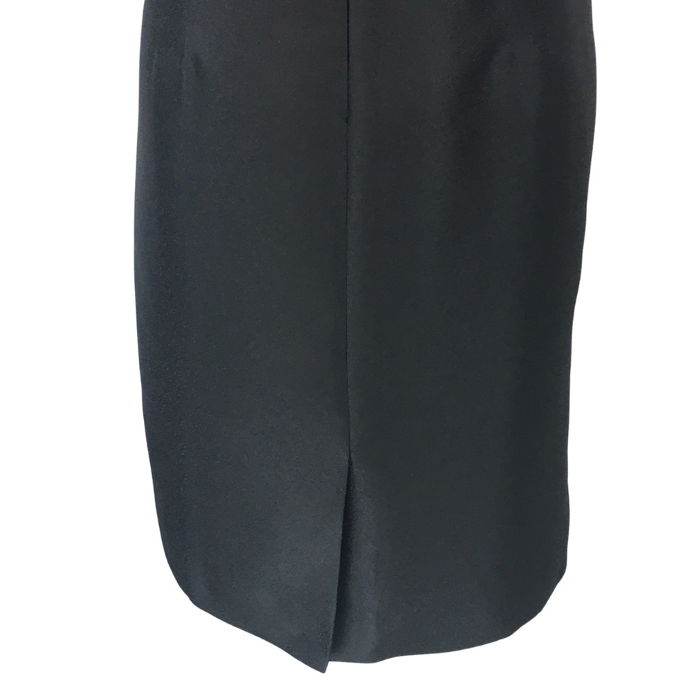 Tahari Black Pink Floral Jacquard Sleeveless High Neckline Sheath Dress size 12 - Picture 11 of 16